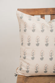 Block Print Pillows Cover - April Blooms