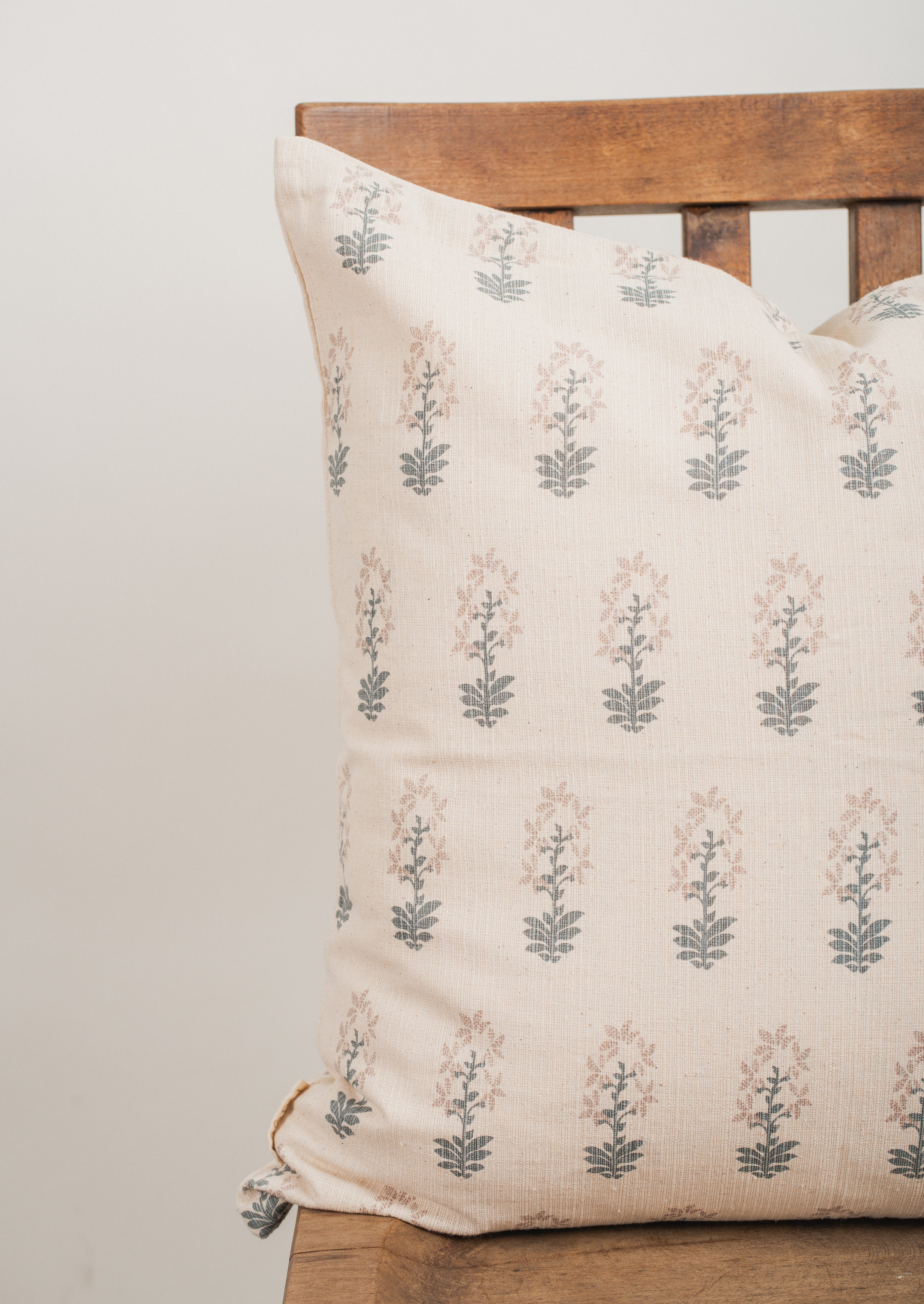 Block Print Pillows Cover - April Blooms