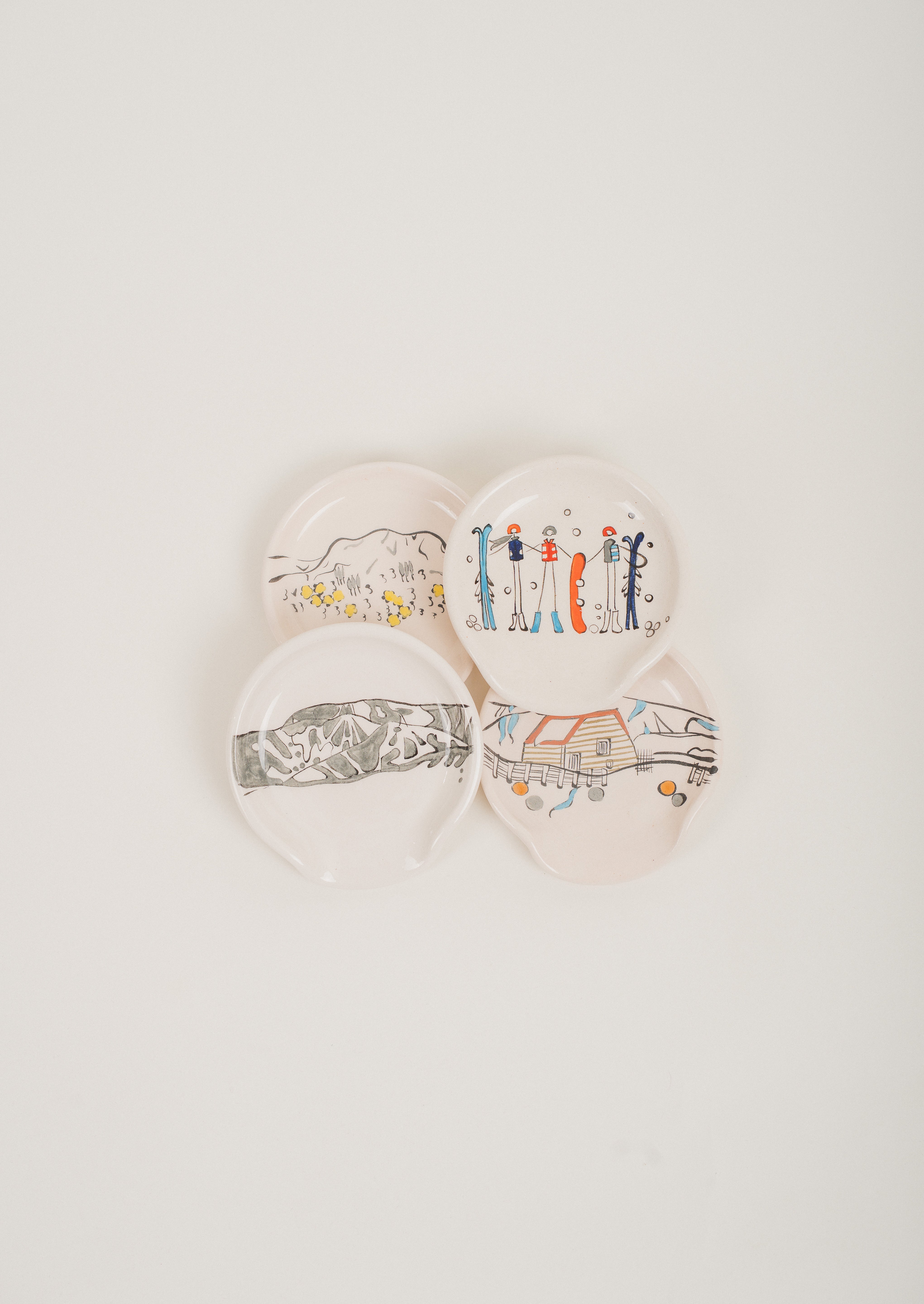 Skier & Snowboarder Spoon Rest