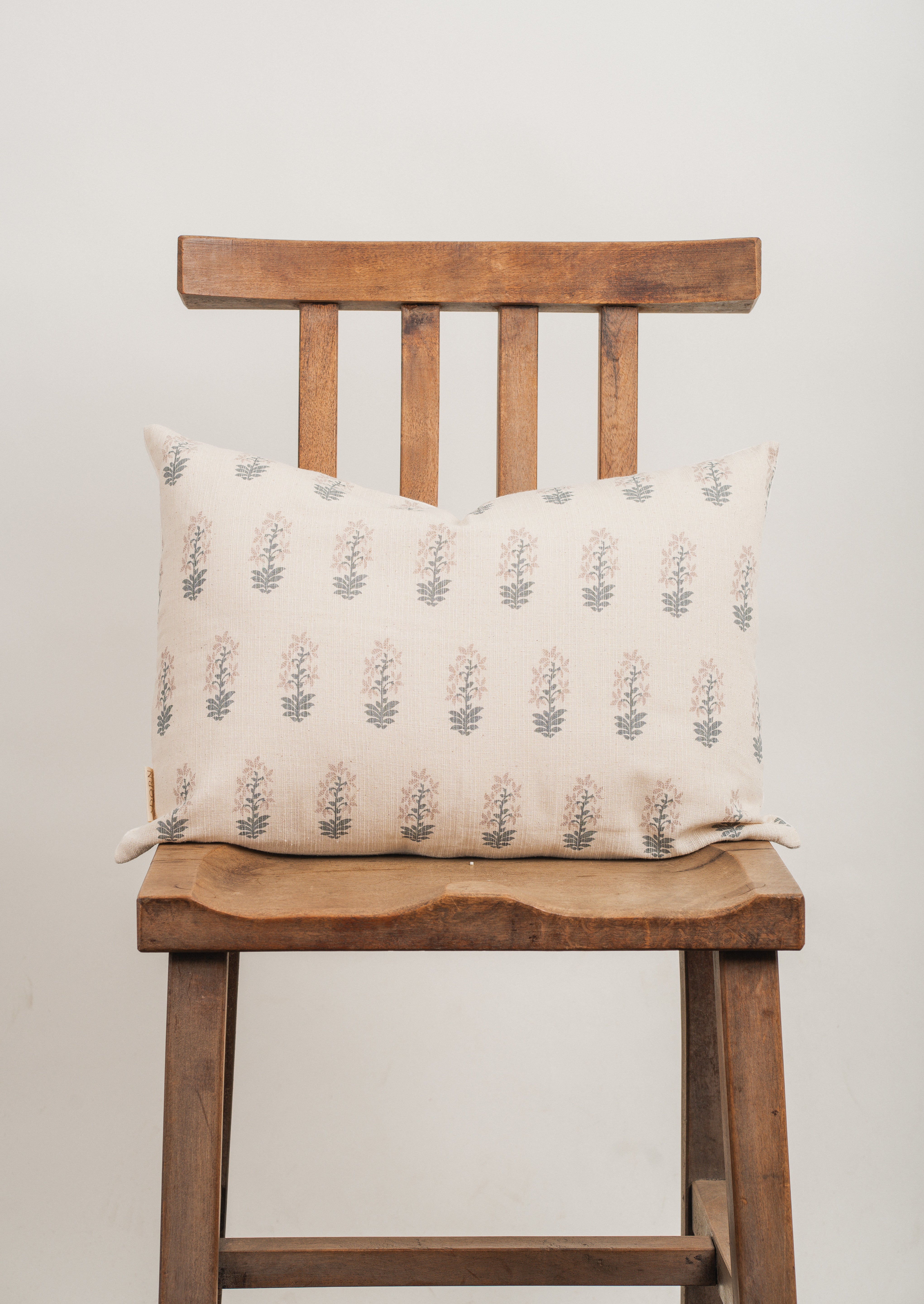Block Print Pillows Cover - April Blooms
