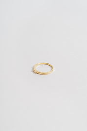 14k Solid Gold Baguette Stacking Ring