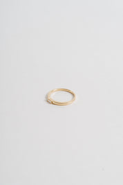 14k Solid Gold Baguette Stacking Ring