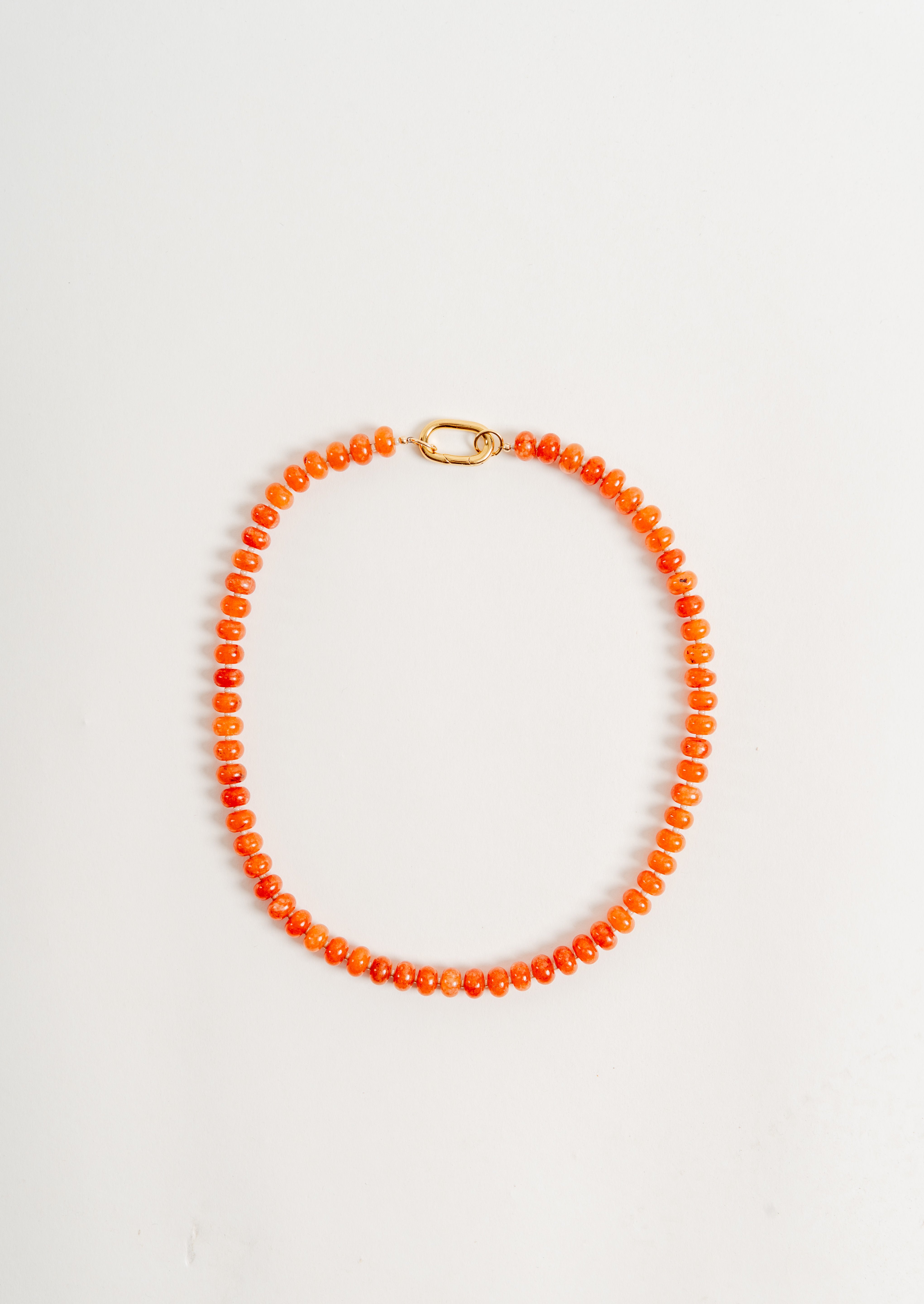 Candy Necklace -Tangerine Jade