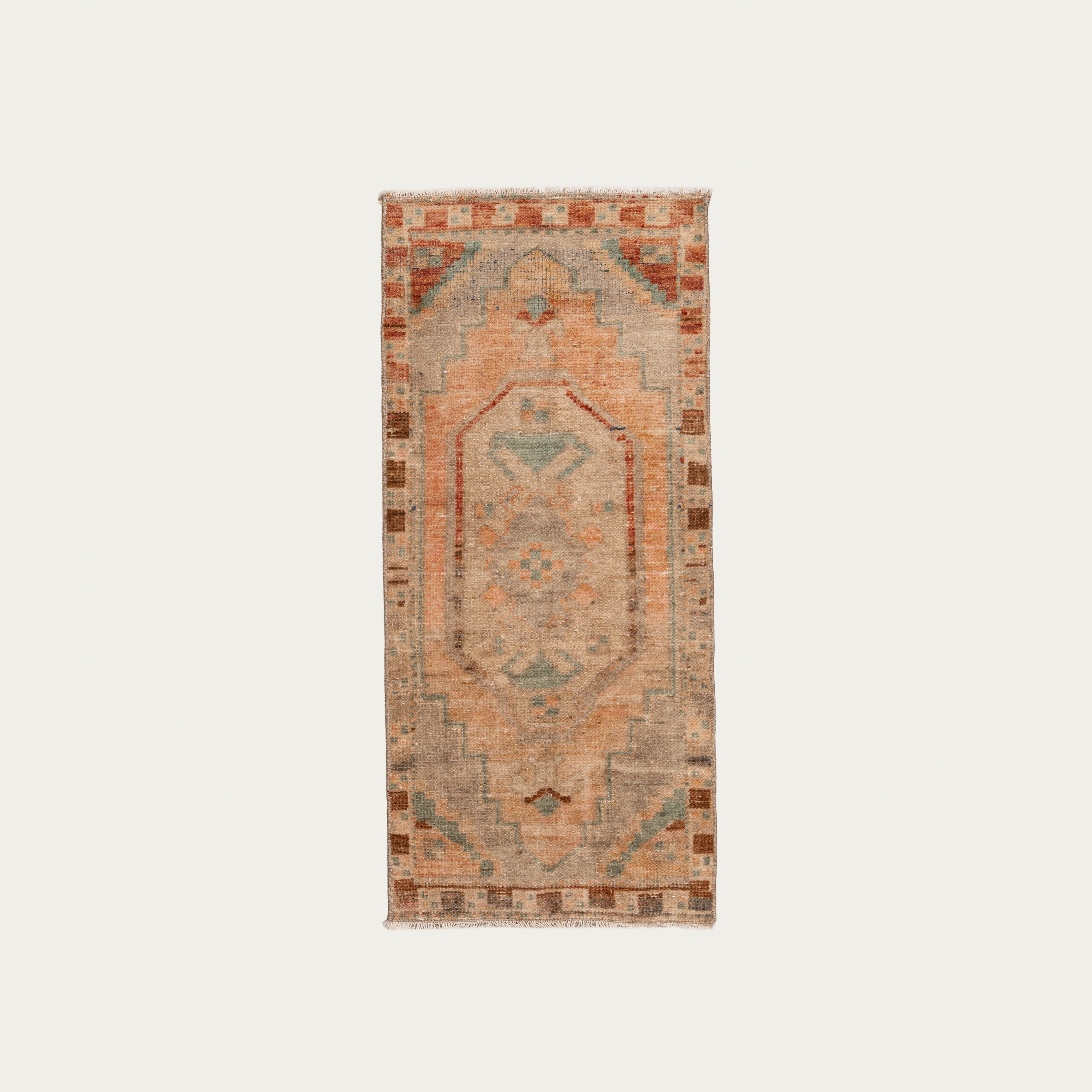 Muted Terracotta Twin I Carpet 3'4" x 1'6"