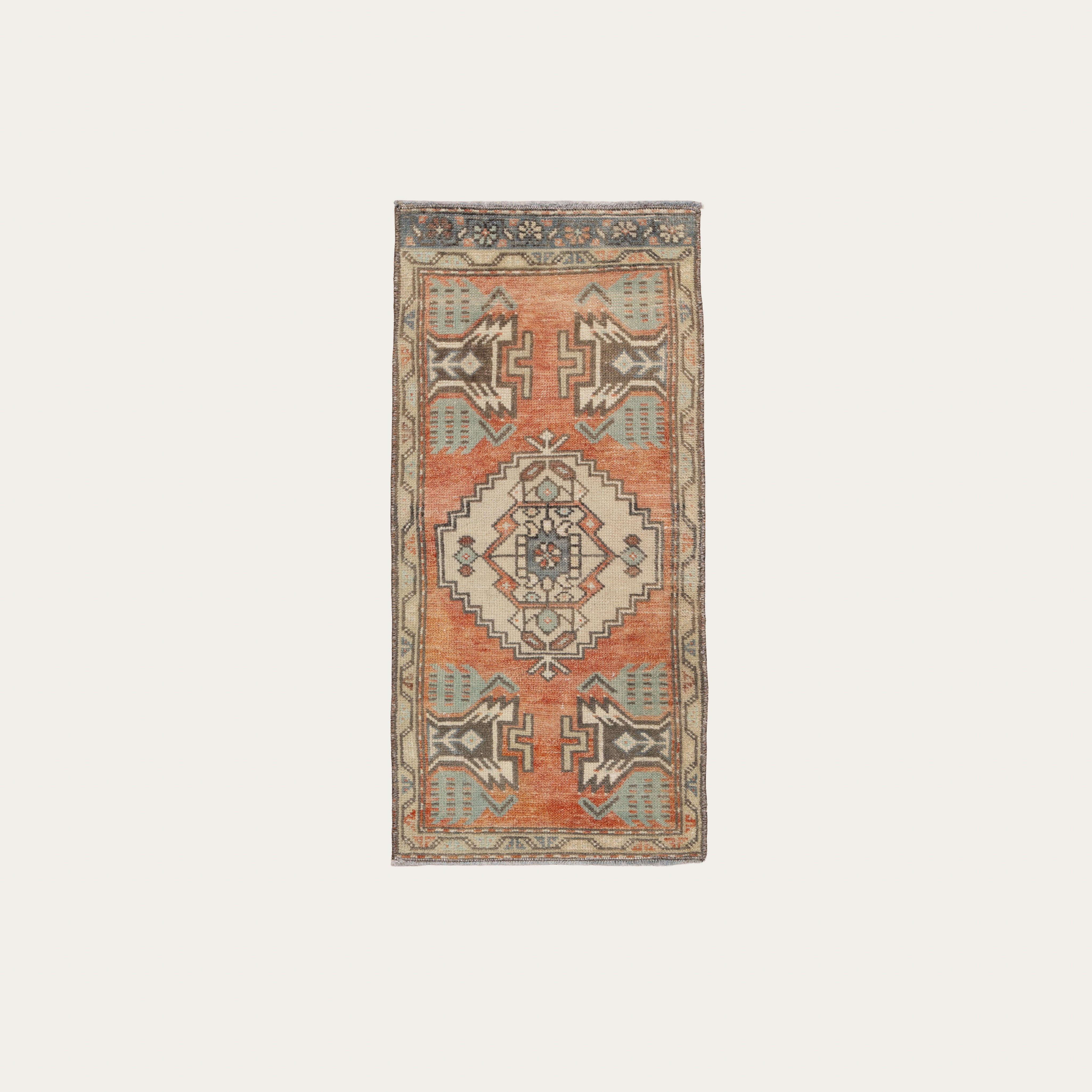 Rust & Sky Carpet 3'3" x 1'6"