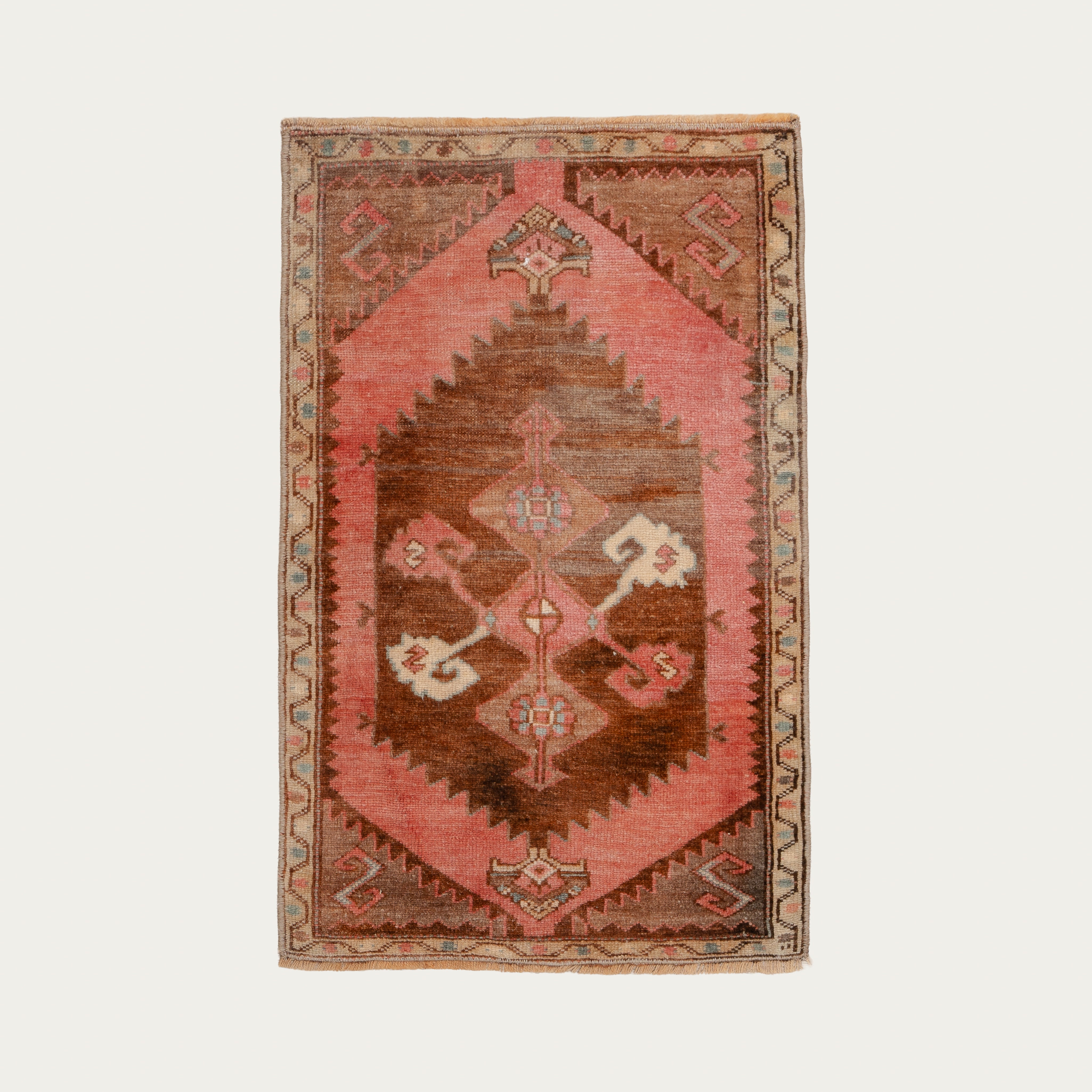 Rose & Walnut Carpet 2'8" x 1'9"