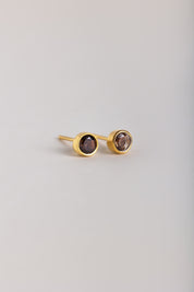 Smokey Quartz Stud Earring