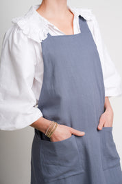 Linen Crossback Apron