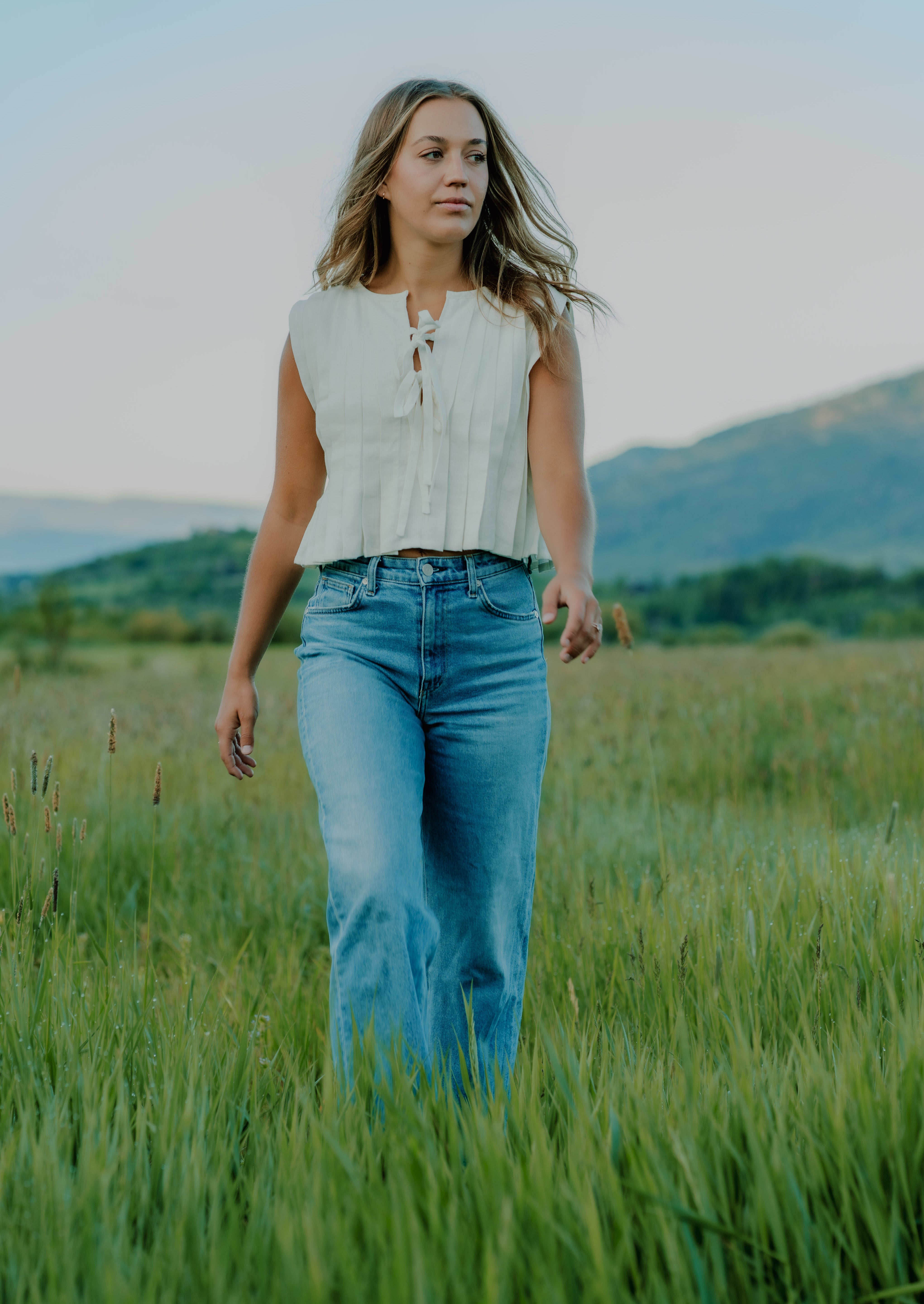 Peyton's Pleats & Bows Shirt