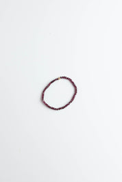 Purple Garnet Stretchy Bracelet