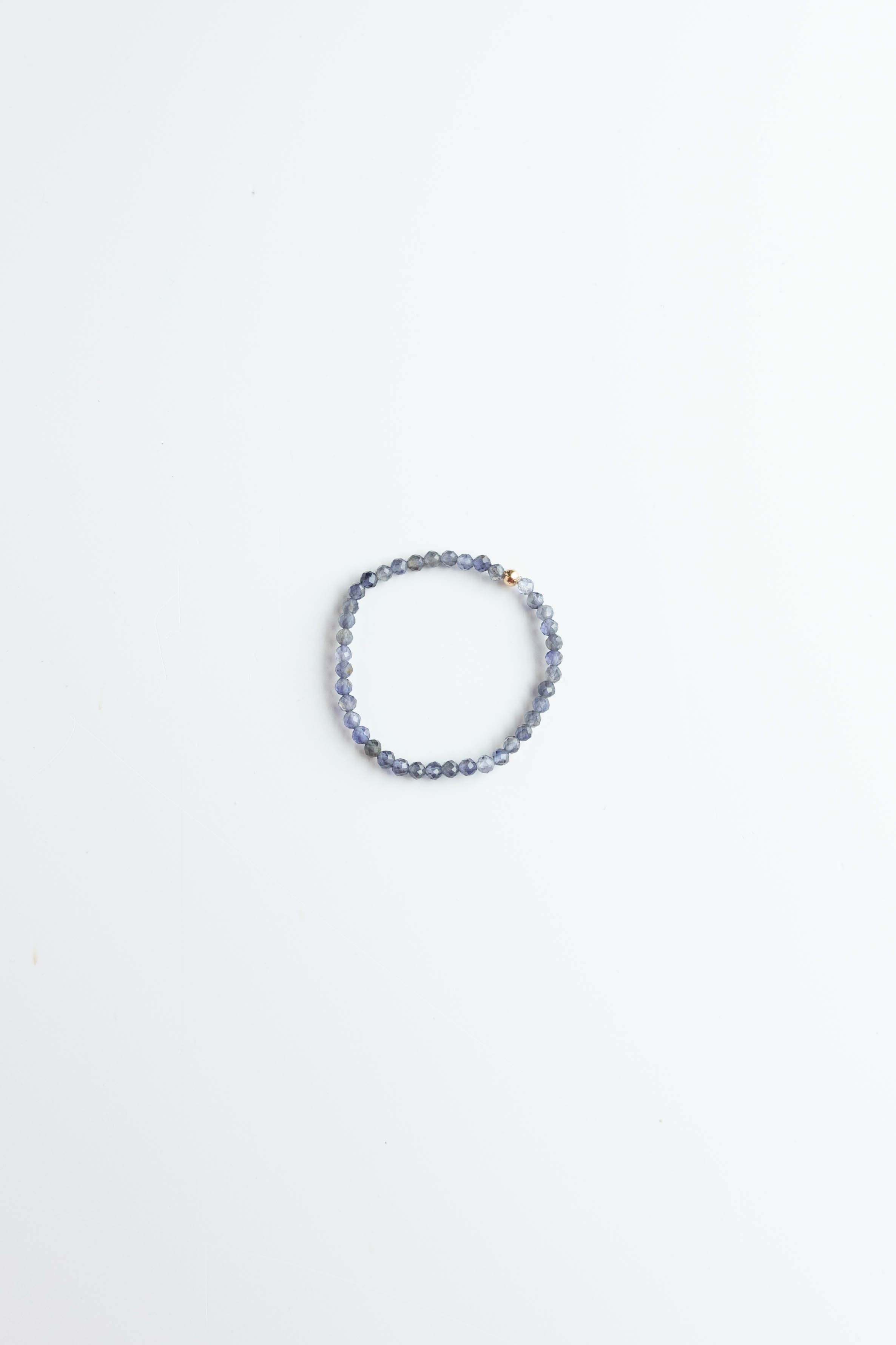 Blue Lolite Stretchy Bracelet