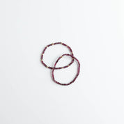 Purple Garnet Stretchy Bracelet