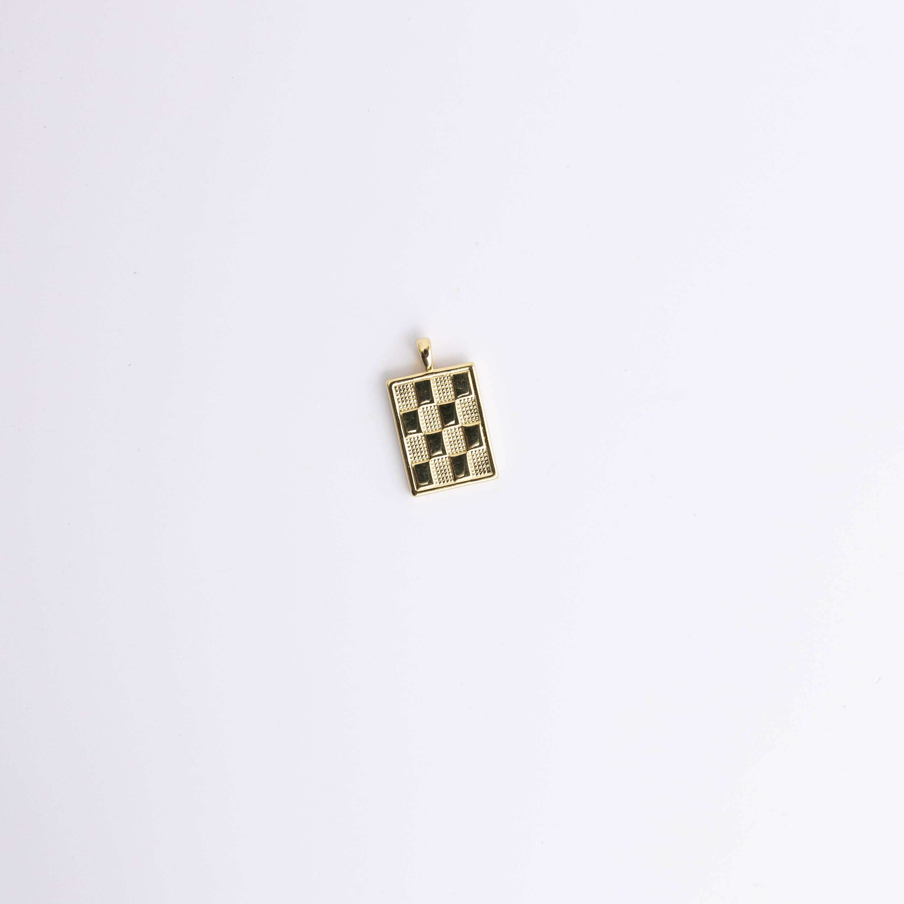 Checkered Square Charm
