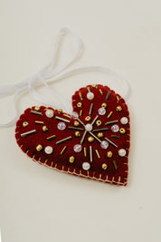 Beaded Heart Ornament