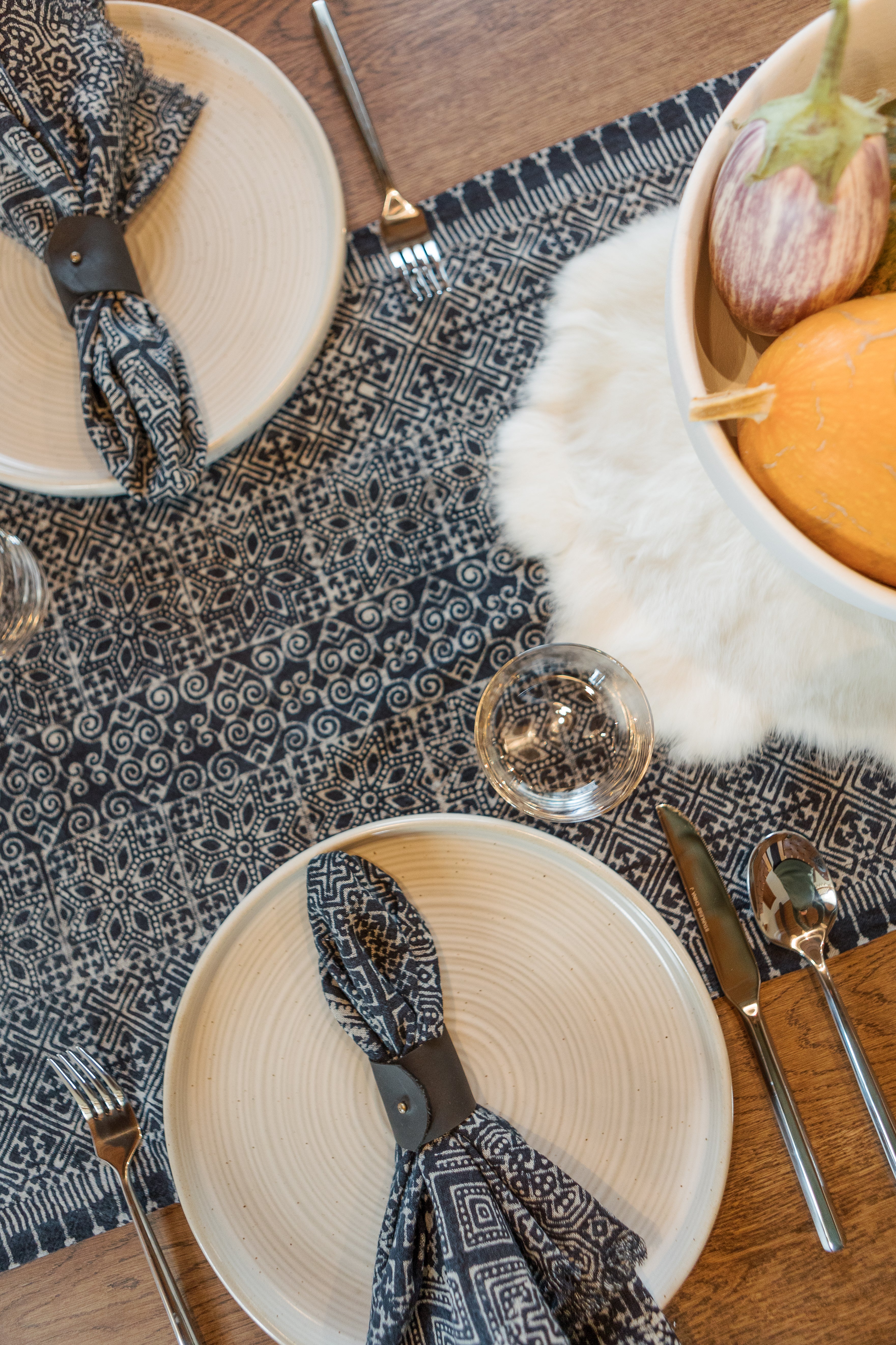 Raw Hem Batik Napkin