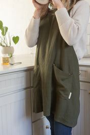 Linen Crossback Apron