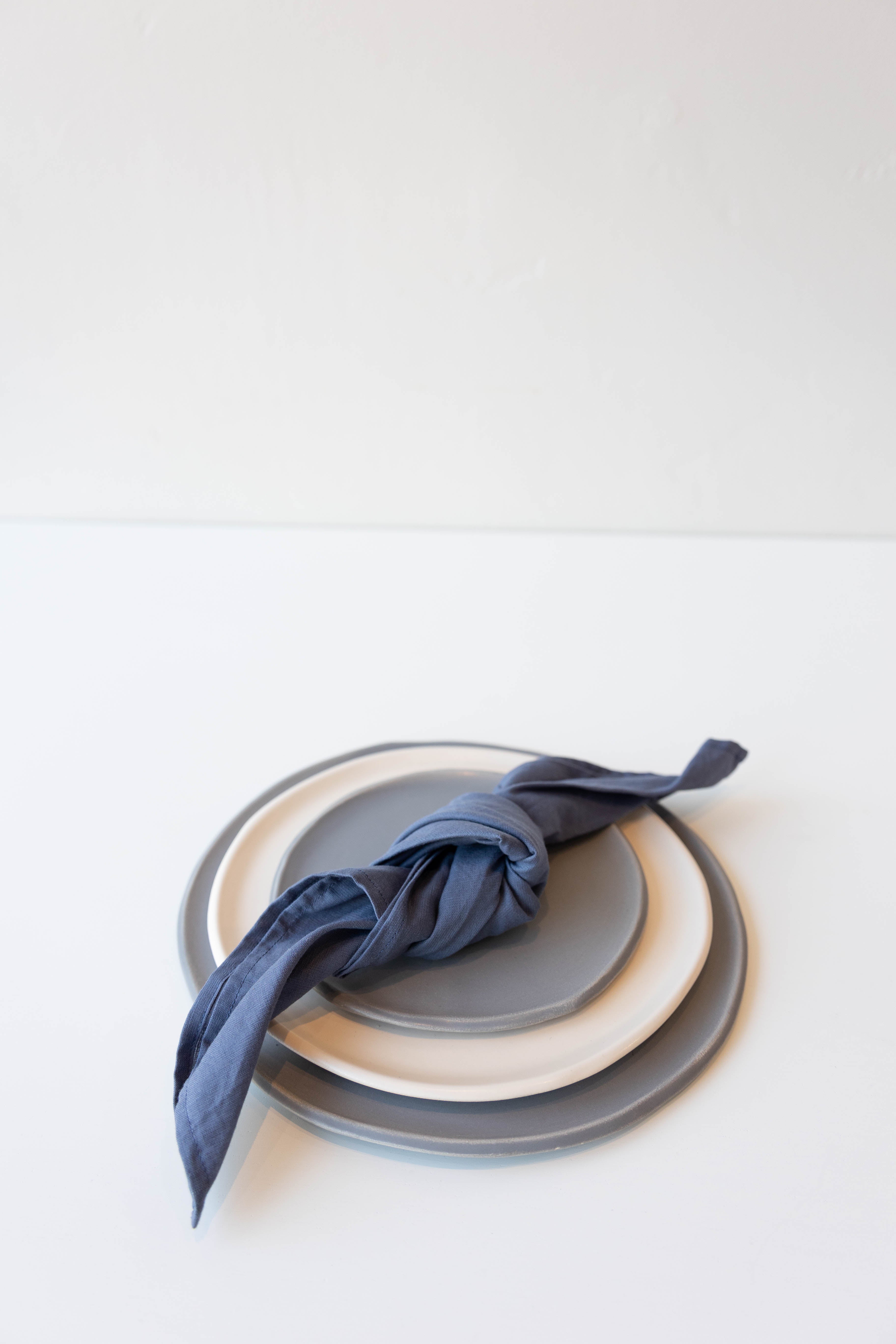 Blue Grey Linen Napkin