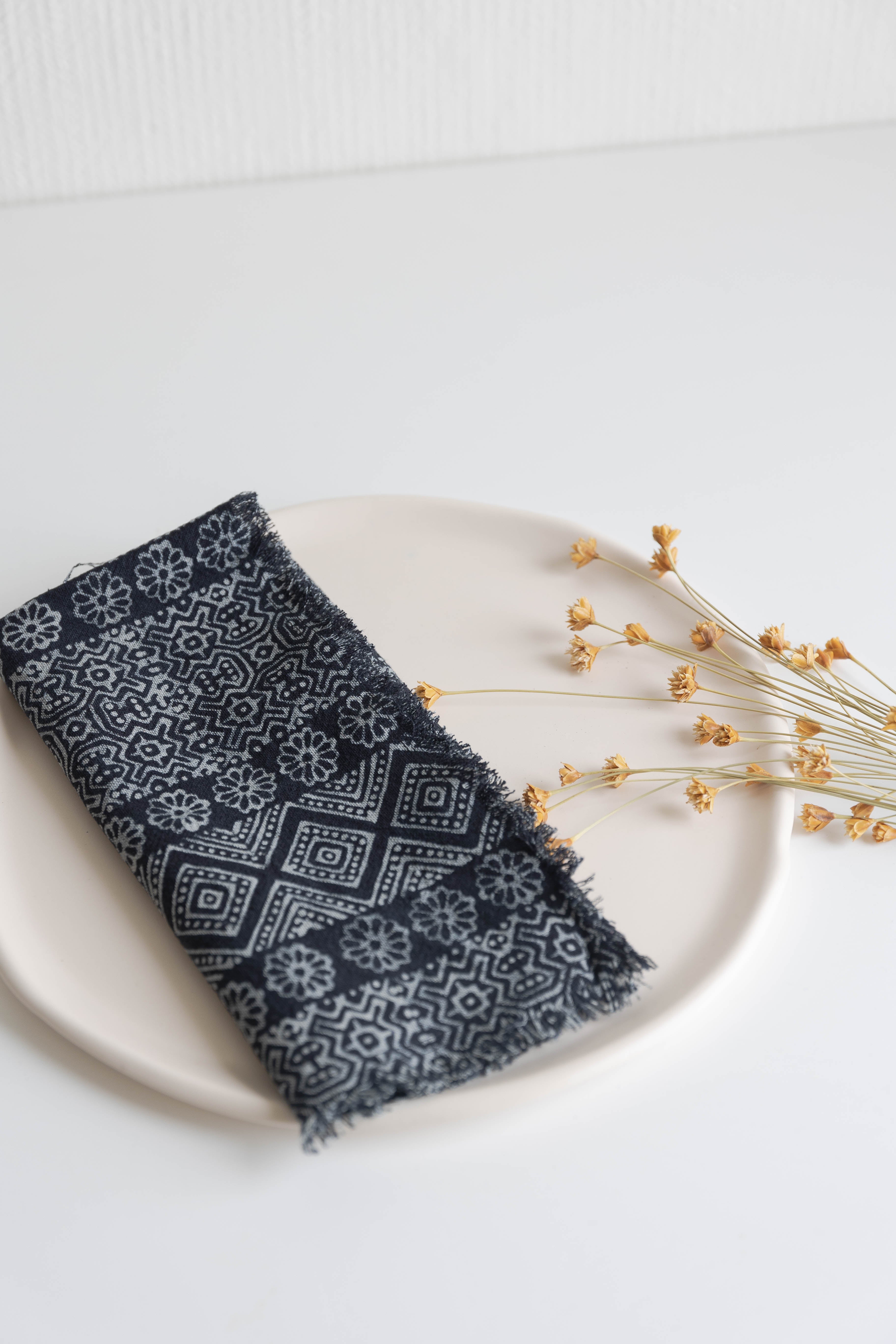 Raw Hem Batik Napkin