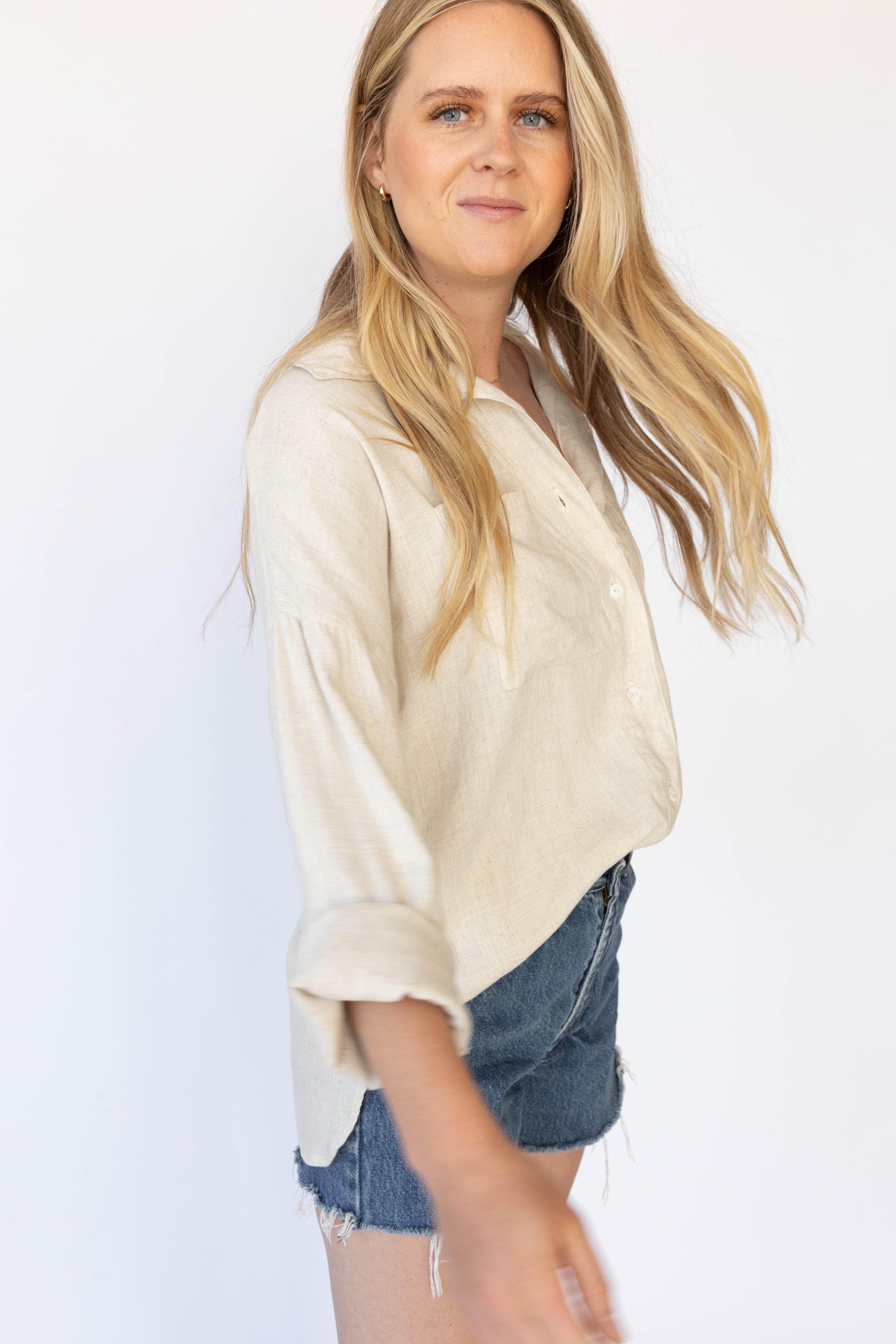 Eden Linen Button Down