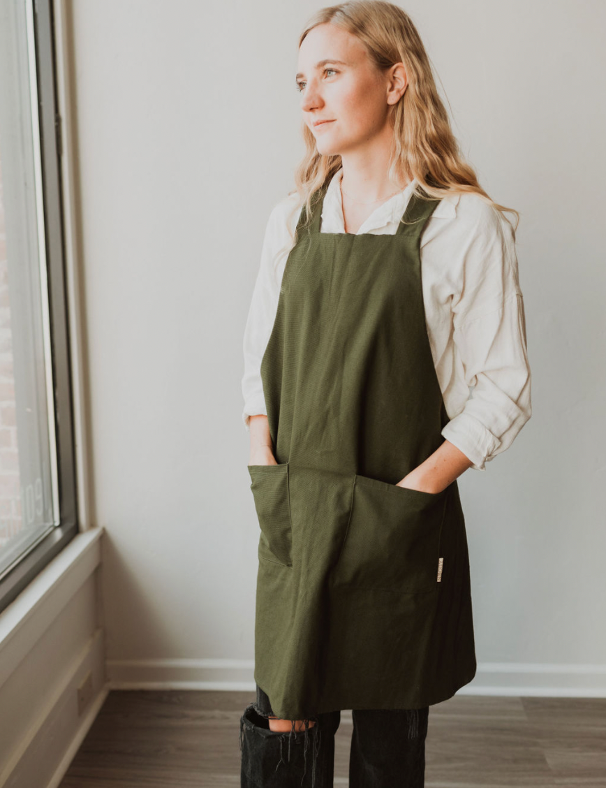 Canvas Crossback Apron