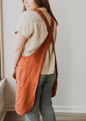 Linen Crossback Apron