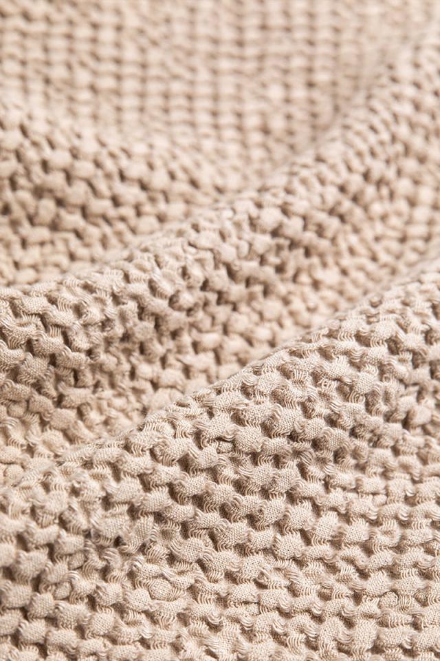 Queen Linen Waffle Coverlet