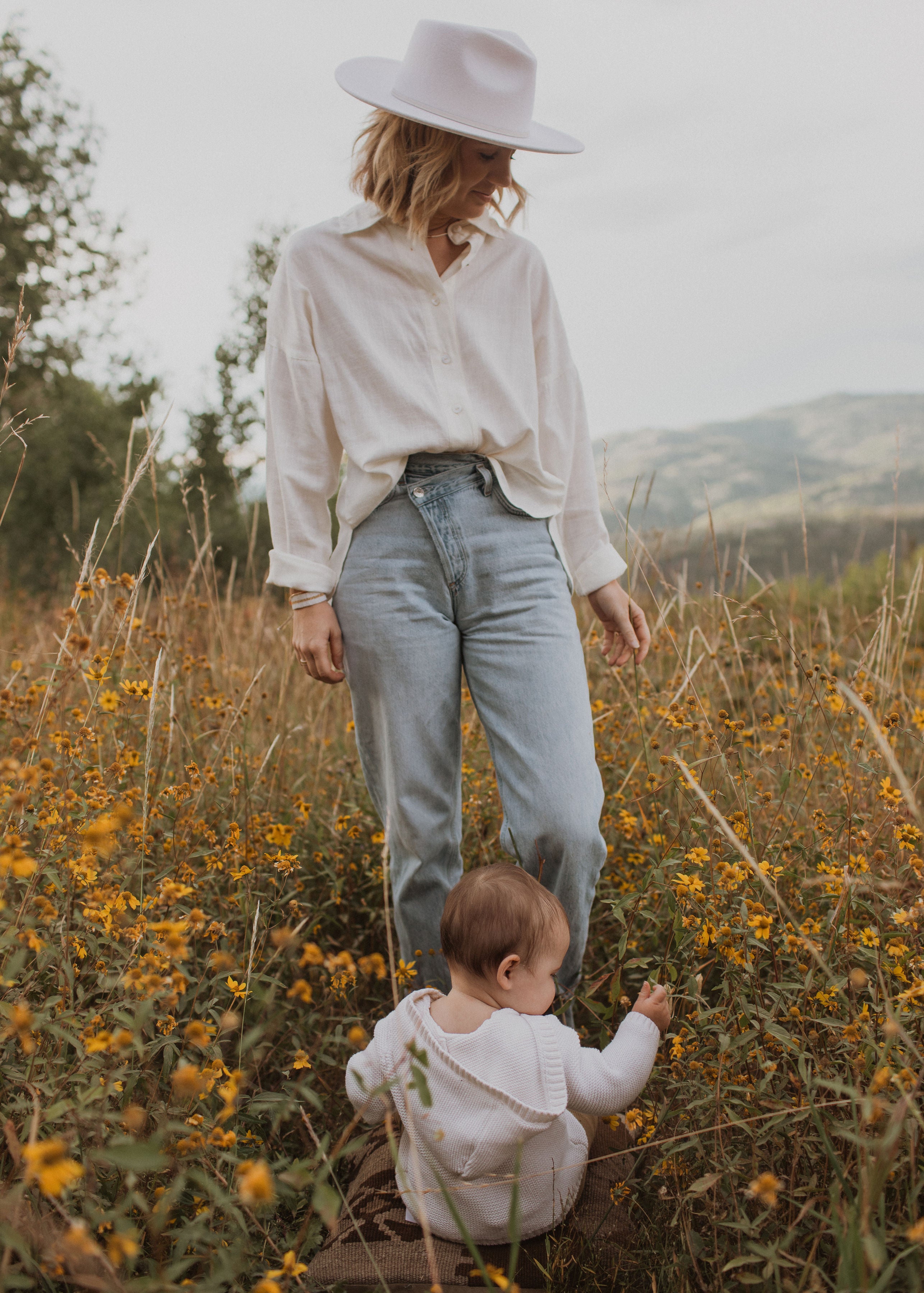 Linen Slit Back Button Down