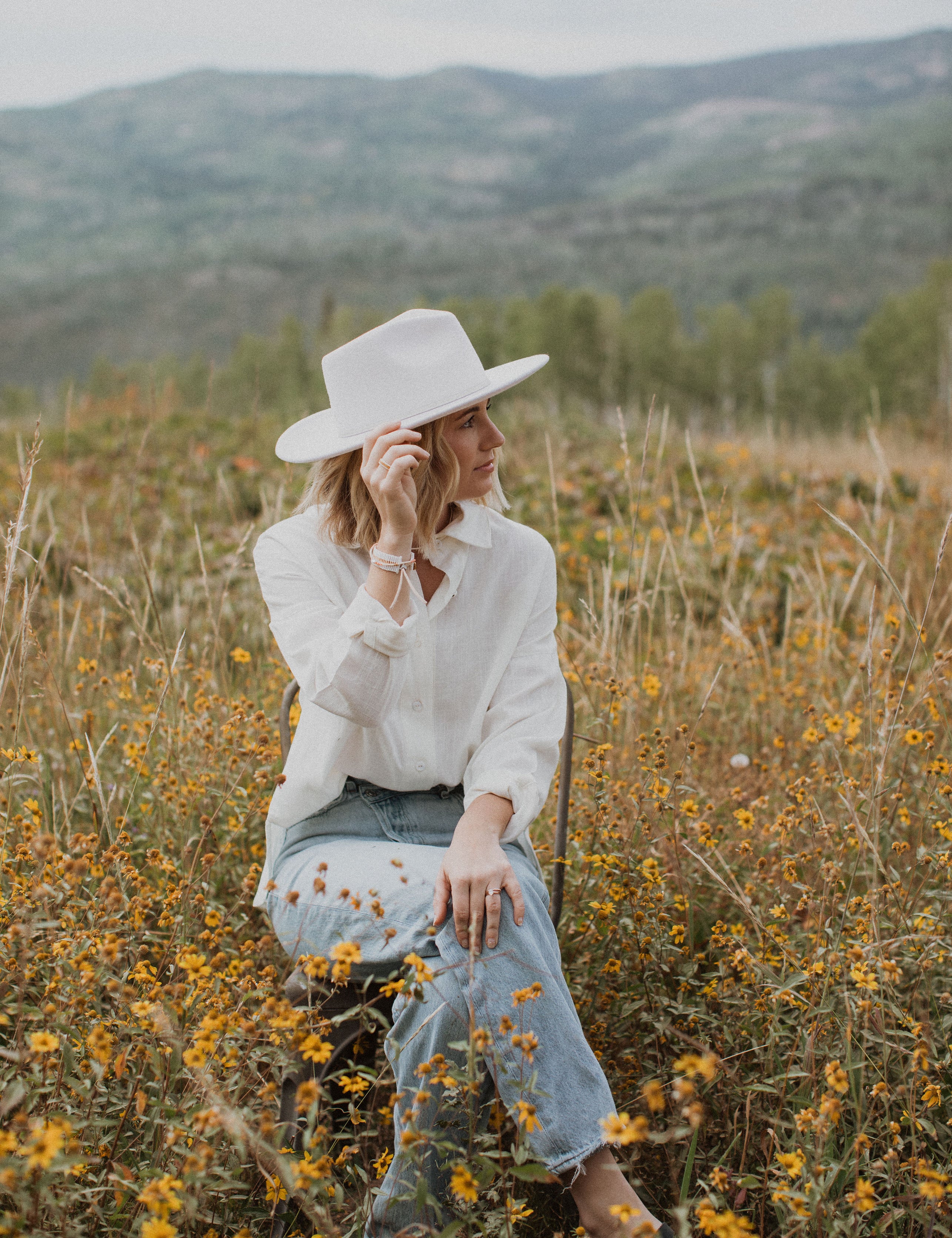 Linen Slit Back Button Down