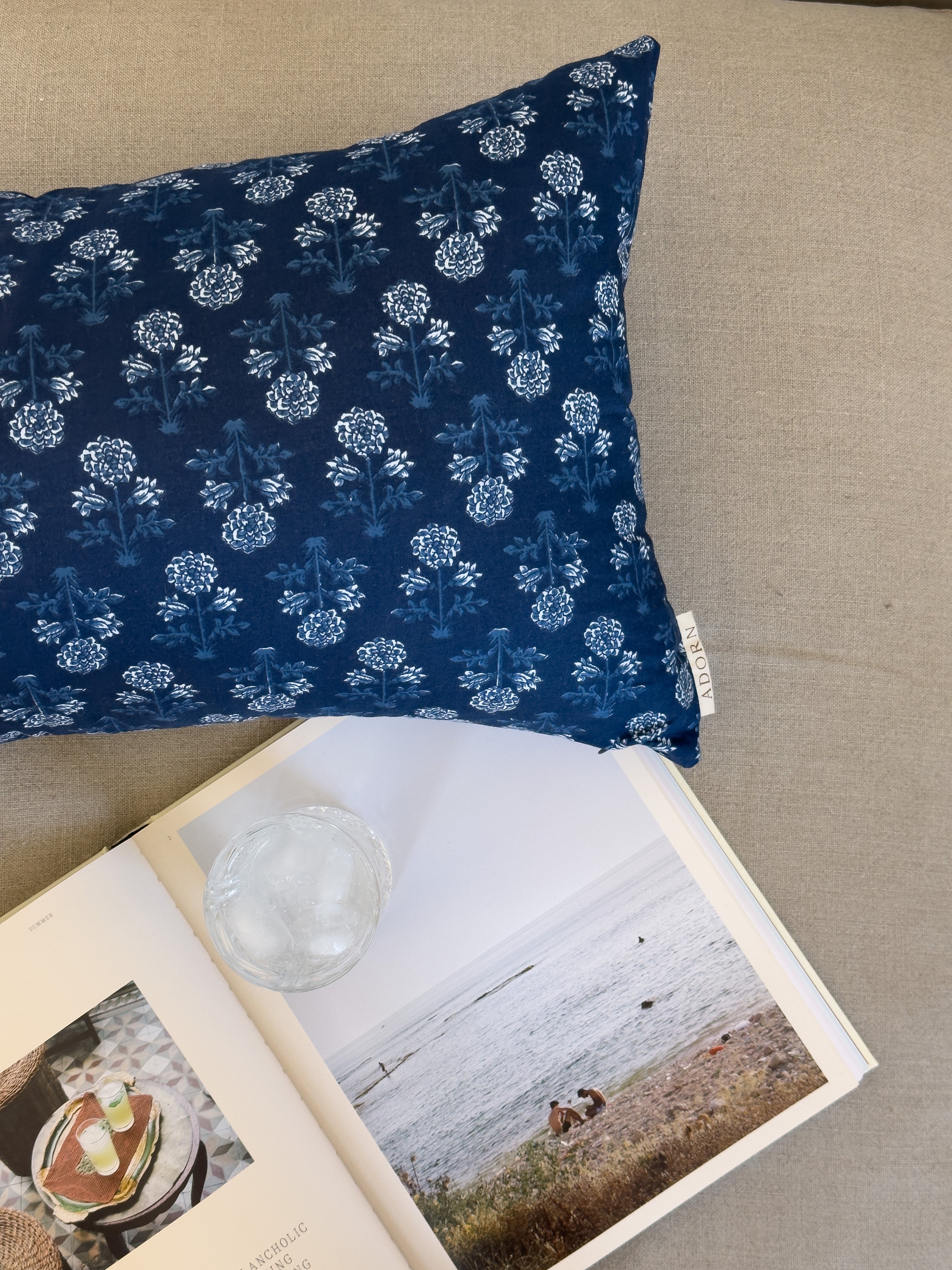 Winter Floral Pillow Cover