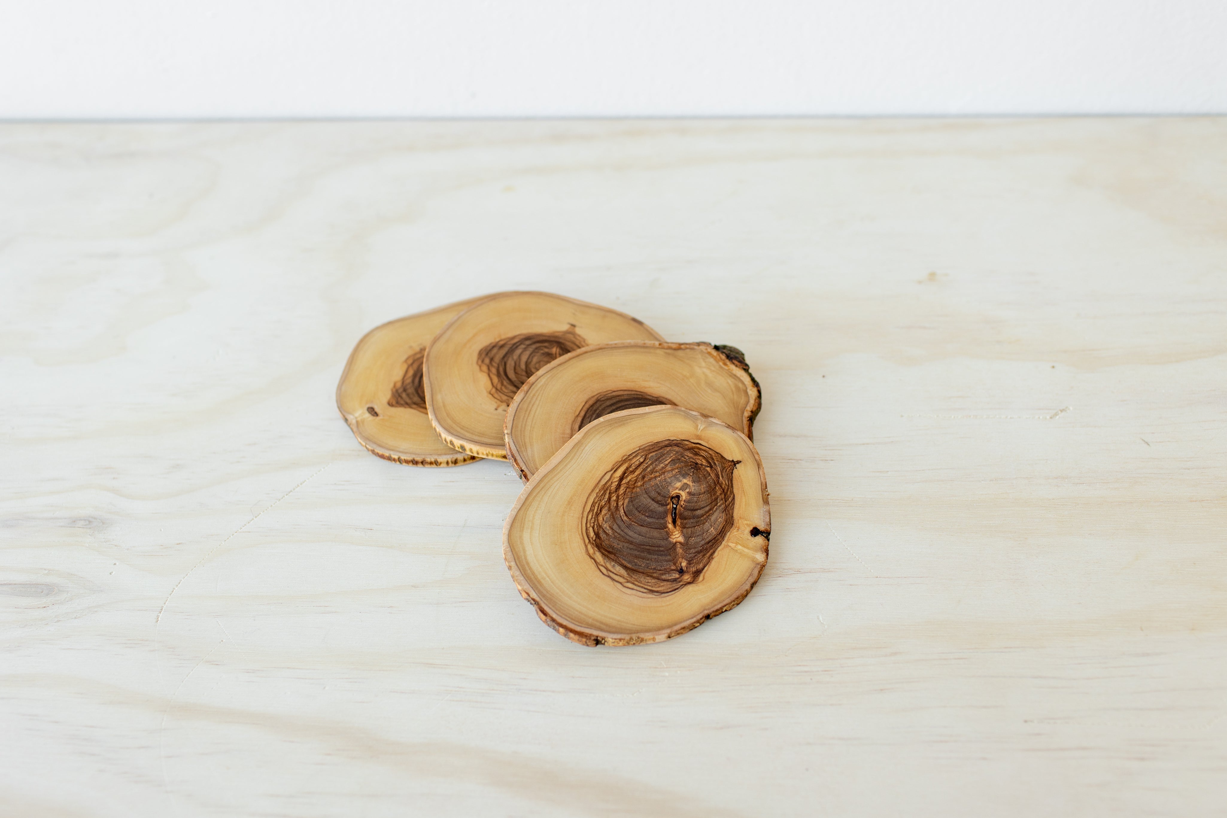 Natural Edge Wood Coaster (set of 4)